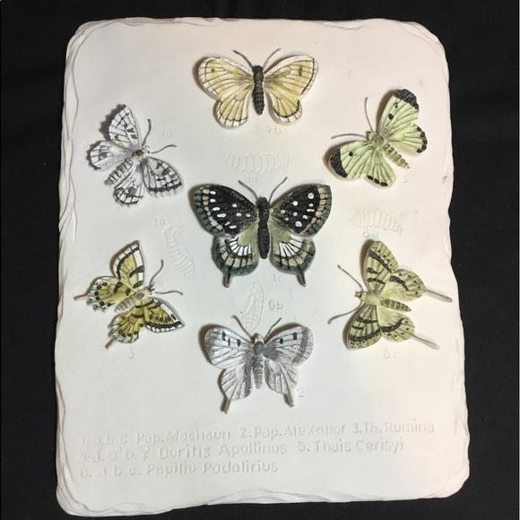 Vintage Other - VTG Butterfly Wall Plaque